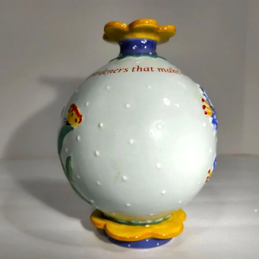 Gardeners Flower Vase Friend Sentiment Artist Nancy Tellaferro Faulkner Spring
